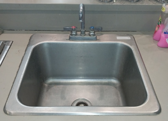 Stainless steel sink and faucet