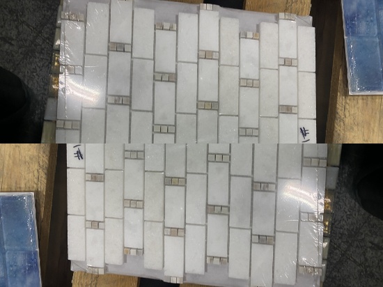 PALE BEIGE DOMINOES 12 x 12 stone vietnam