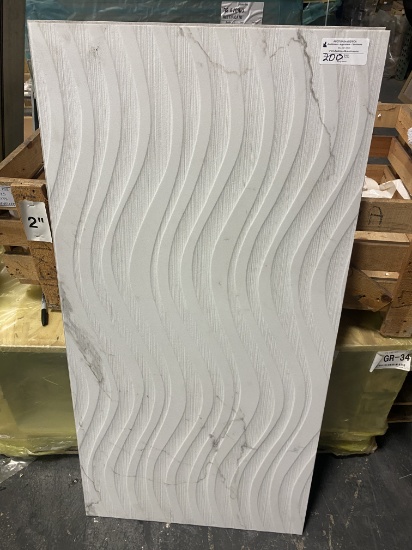 STATUARIO LUX ONDA SQ 24 x 48 porc Spain