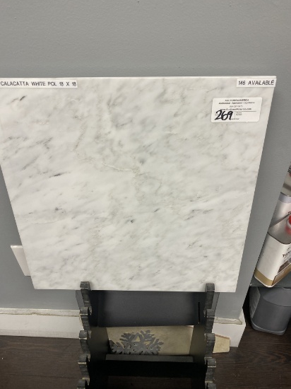 CALACATTA WHITE POLISH 18 x 18 marble Italy