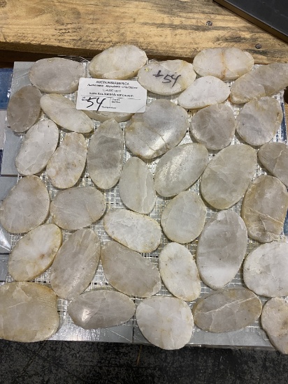 WHITE SLICED POL PEB MOS 12 x 12 pebble China