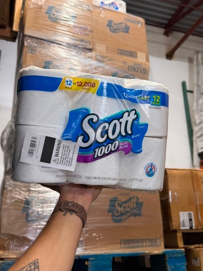 Scott 1000 Unscented Toilet Paper - 1,000 Sheets per Roll