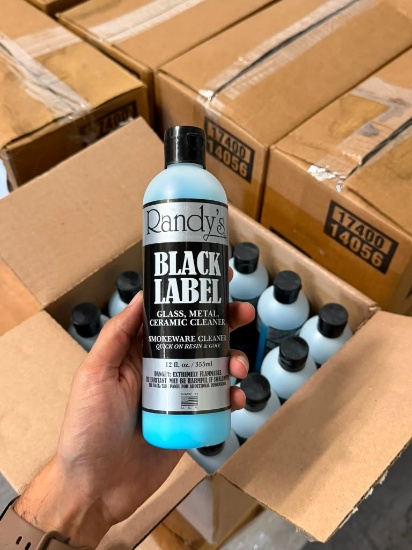 Randy's Black Label Glass, Metal & Ceramic Cleaner - 12 fl. oz. Bottles