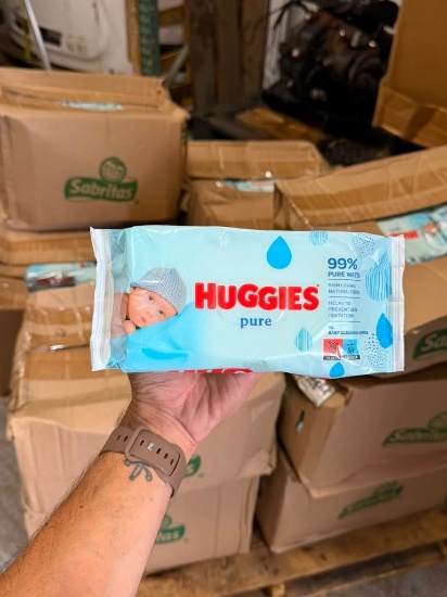 Huggies Pure Baby Cleansing Wipes - 56 Count Packs