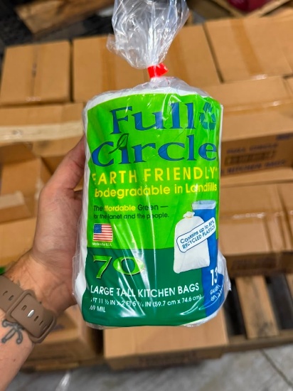 Full Circle Earth Friendly Large Tall Kitchen Bags - 70 Count Rolls