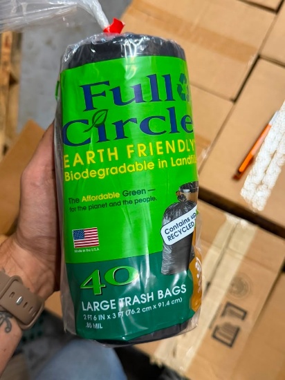 Full Circle Earth Friendly Large Trash Bags - 40 Count Rolls