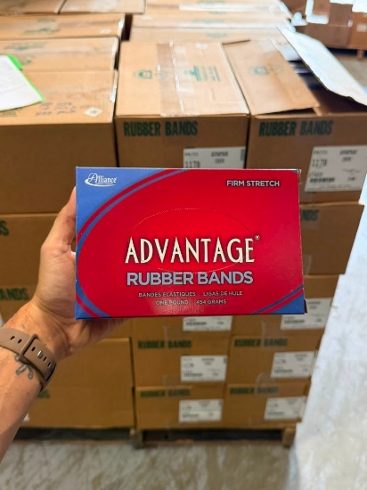 Alliance Advantage Firm Stretch Rubber Bands - 1 lb Boxes