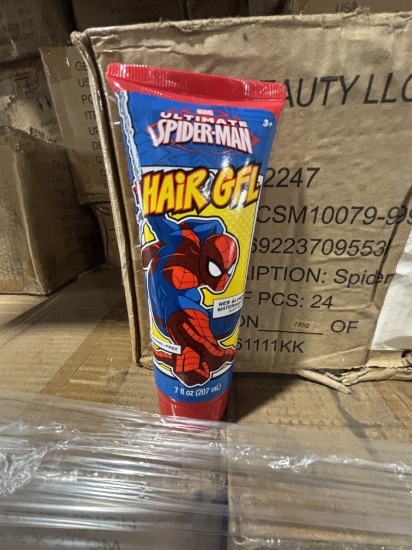 SPIDERMAN Hair Gel Case Lot / Marvel Spider-Man Hair Gel