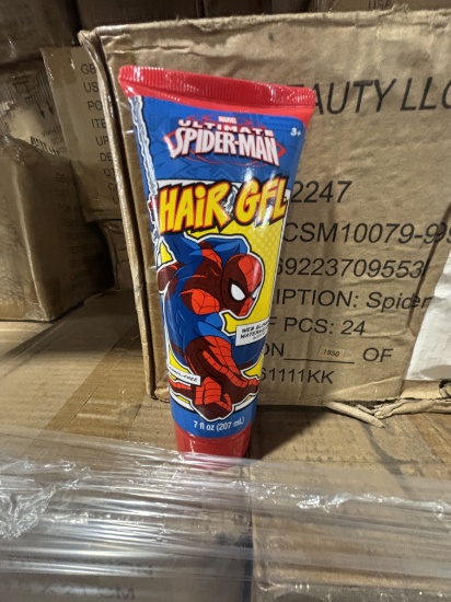 SPIDERMAN Hair Gel Case Lot / Marvel Spider-Man Hair Gel
