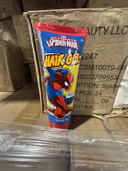 SPIDERMAN Hair Gel Case Lot / Marvel Spider-Man Hair Gel