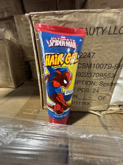 SPIDERMAN Hair Gel Case Lot / Marvel Spider-Man Hair Gel