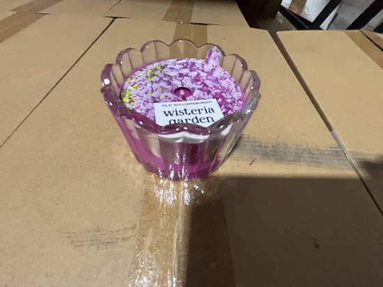 Large Pallet Lot of OLD WILLIAMSBURGH Wisteria Garden Scented Candle