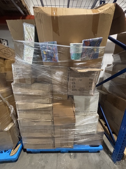 Large Pallet Lot of Party Supplies & Decoration - New in Case