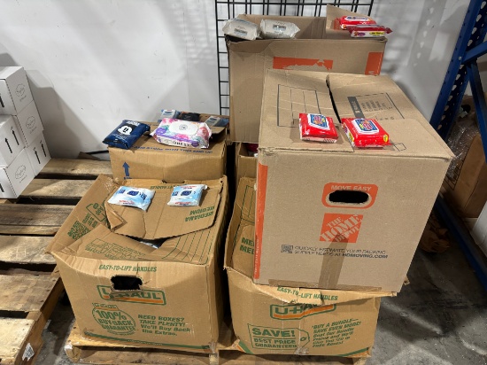 Pallet Lot of Sanitary Wipes / Disinfectant Wipes - Baby Wipes