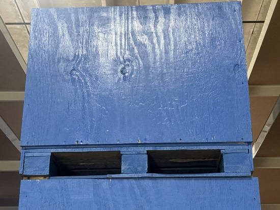 42" by 42" by 40" Deep Blue Bins / Storage Bins - Moving Bins