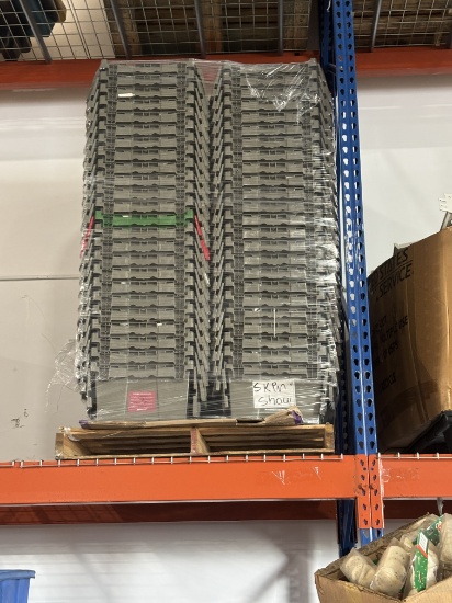 Grey Moving Bins W/ Interlocking Lids / Storage Bins