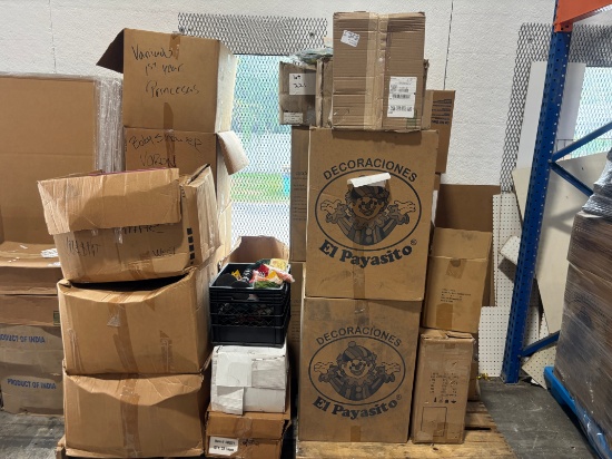 Pallet Lot of Party Supplies - Party Signs & Decorations