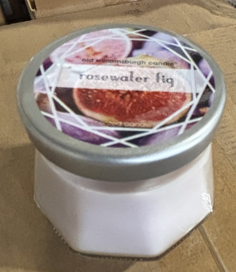 Large Pallet Lot of Old Williamsburgh RoseWater Fig Scented Candle