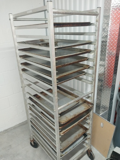 Sheet Pan rack on casters