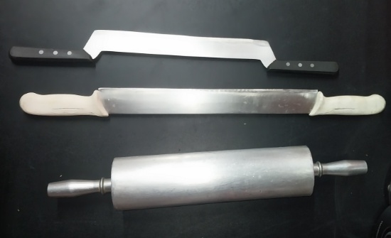 Stainless steal roller and pizza cutters