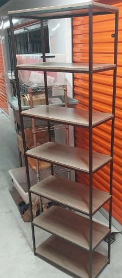 Metal and Wood Shelving unit