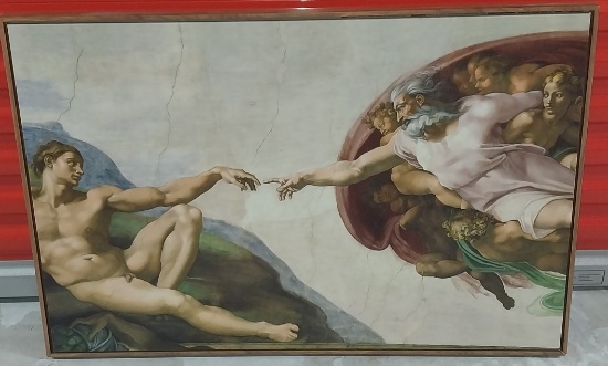 The Creation of Adam artpiece
