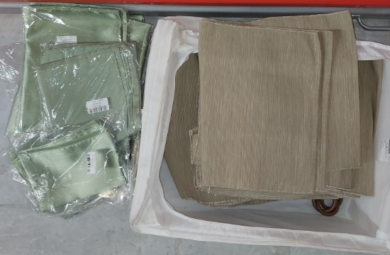 Brown, Green, and Red Tablerunners