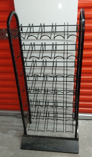 metal wine display rack - 35 bottles
