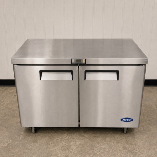 Atosa MGF8406GR 48” Two-Door Stainless Steel Undercounter Freezer – 115V