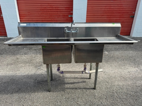 Stainless steel double compartment Sink