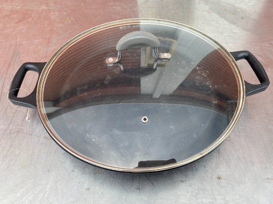 Kitchen Induction Pan W/ Lid - Authentic Induction Pan