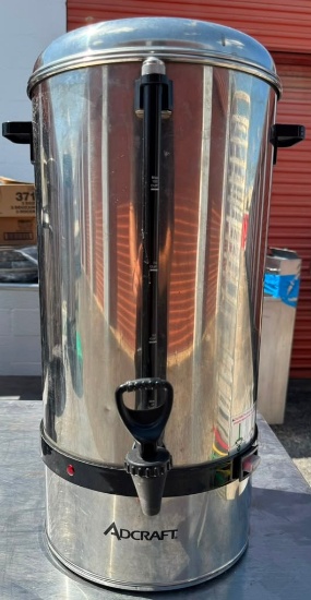 Adcraft CP-100 Stainless Steel Commercial Coffee Percolator