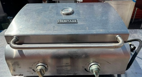 Heritage Stainless Steel 2-Burner Portable Gas Grill