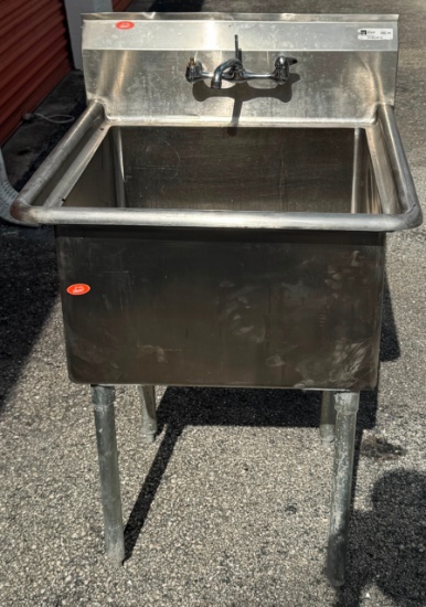 Stainless Steel Commercial Utility Sink with Faucet
