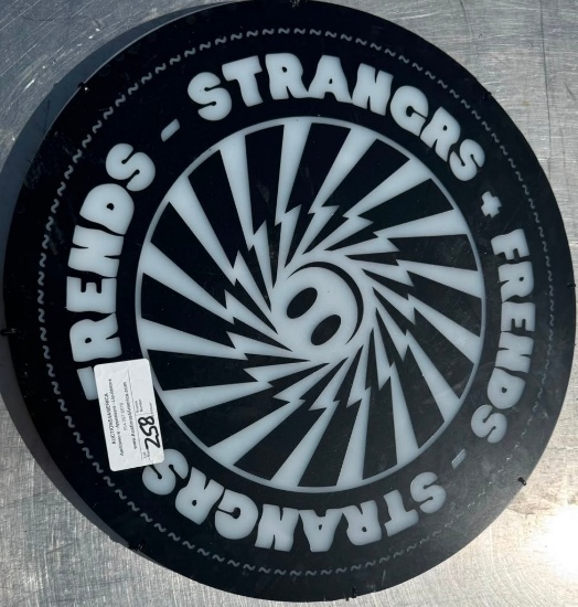 Friends–Strangers Yin-Yang Lightning Circular Sign