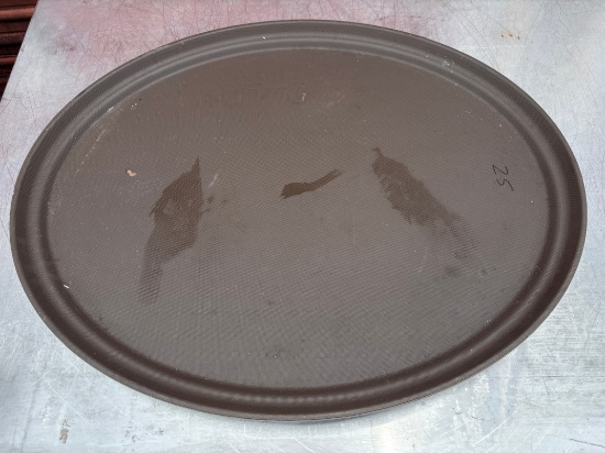 CAMBRO Large 26" Oval Non-Stick Food Serving Tray / Bar Tray
