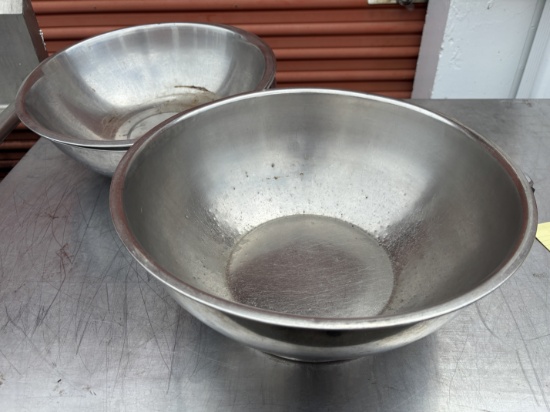 16" Round by 6" Deep Stainless Steel Mixing Bowl - Kosher Mixing Bowl