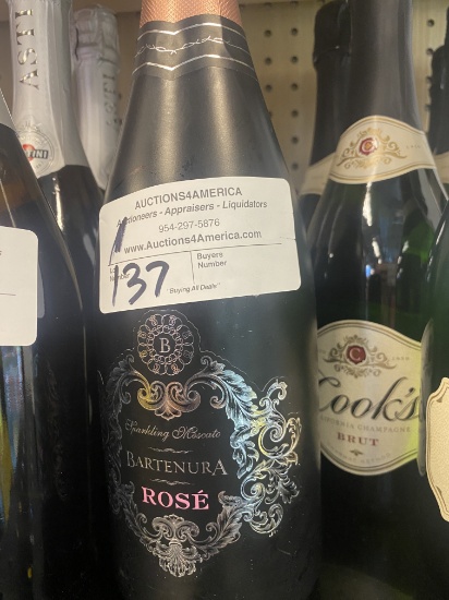 1 Wine Sparkling Moscato Bartenura Rose