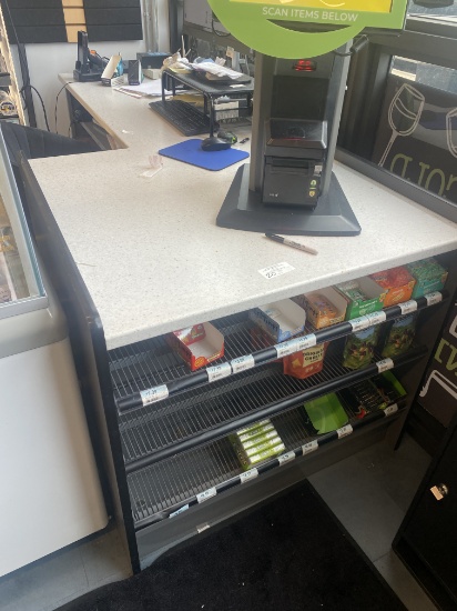 L shape Counter with Corian Top 84" x 38" x 34"