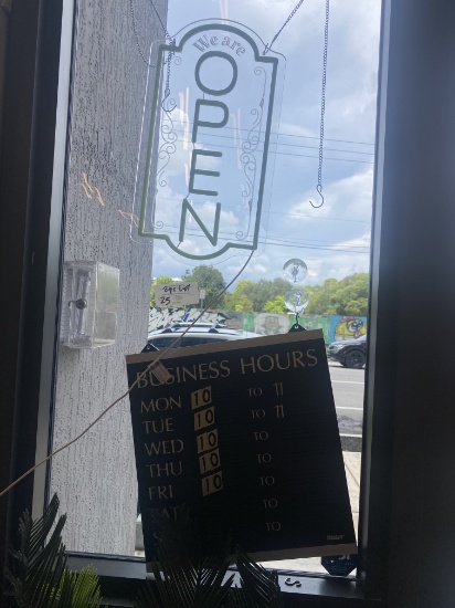 Open and Board Hour Sign 2 pc lot
