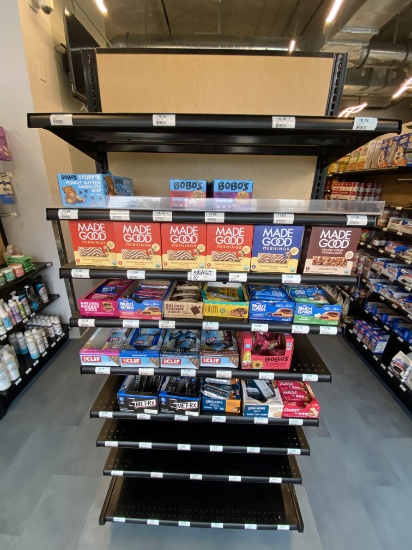 5 shelf of Assorted Granola, protein & snacks Bars Lot price