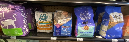 13 bags of Cat Food