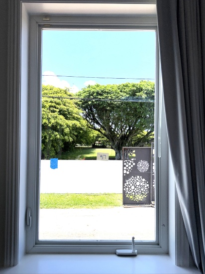 Impact Window, Grey Tint, 30" X 60", Aluminum Casing, Professionally Removed