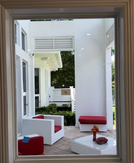 Impact Window, Grey Tint, 36" X 48", Aluminum Casing, Professionally Removed