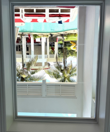 Impact Window, Grey Tint, 36" X 48", Aluminum Casing, Professionally Removed