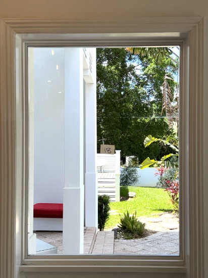 Impact Window, Grey Tint, 36" X 48", Aluminum Casing, Professionally Removed