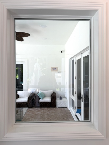 Impact Window, Grey Tint, 36" X 48", Aluminum Casing, Professionally Removed