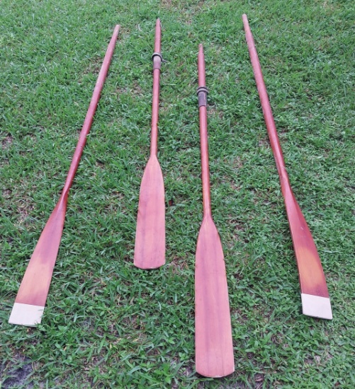 Vintage Wooden Oars