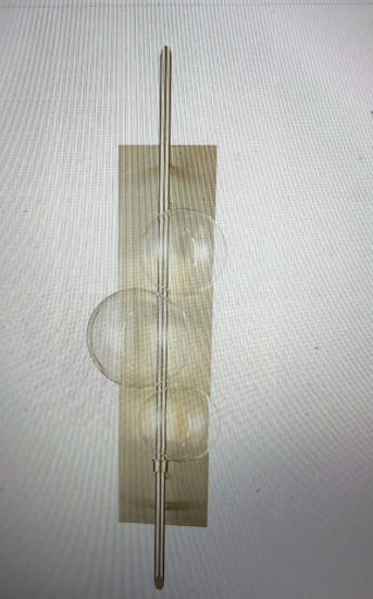 WALL-DS25-1SN,Carbon Steel and Glass Wall Lamp // Satin Nickel