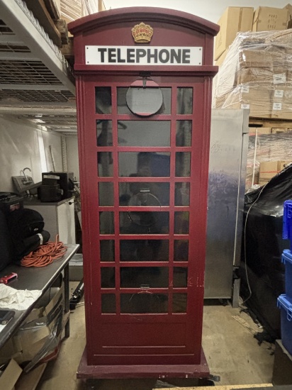 Full Size Decorative Phone Booth 89" Tall 35" by 35" Full Size Phone Booth